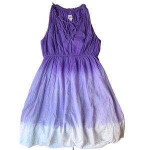 Converse Women Sleeveless Deep V-neck Lovely Knee Length Dress size M, Purple